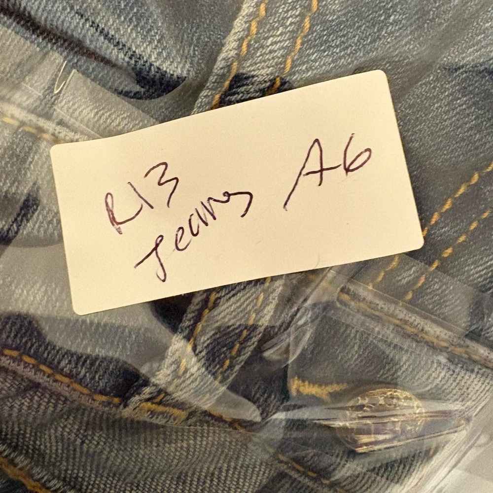 R13 Distressed Blue Skinny Jeans - Picture 8 of 8